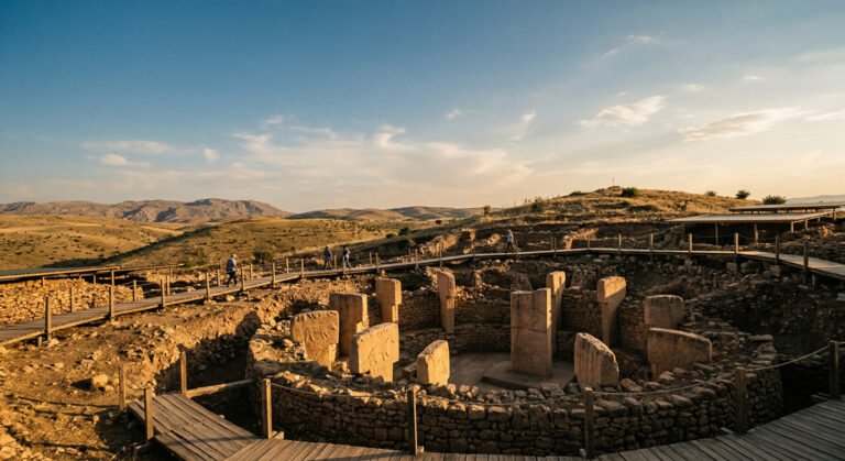 Bild zum archäologischen Gedächtnis der Türkei, in dem die Schichten früher Zivilisationen sichtbar werden